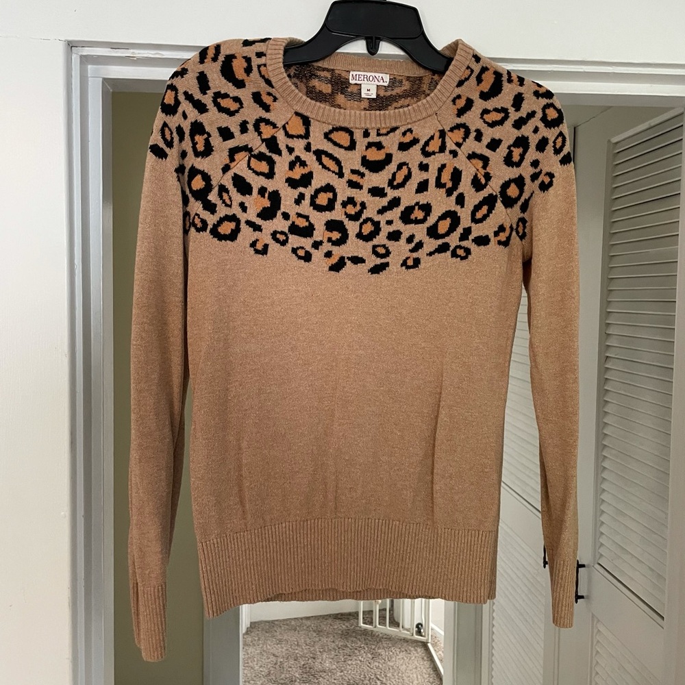 Merona Leopard Print Sweater